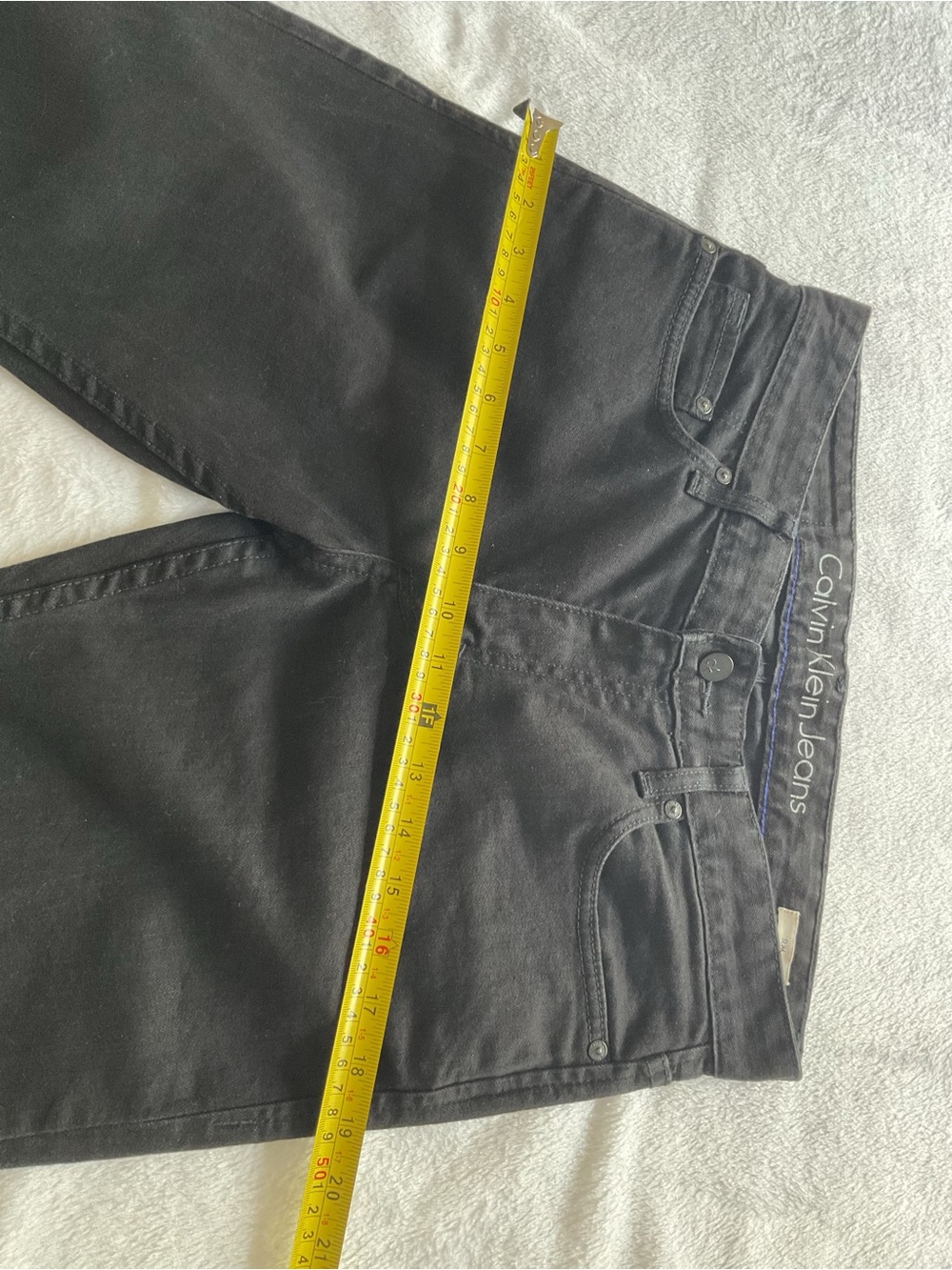 Calvin Klein Jeans Men’s 31x30 Slim Fit Black Stretch Denim Pants - Picture 11 of 13